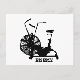 Gym Spaß Schwarz-weiß Funny Workout Postkarte