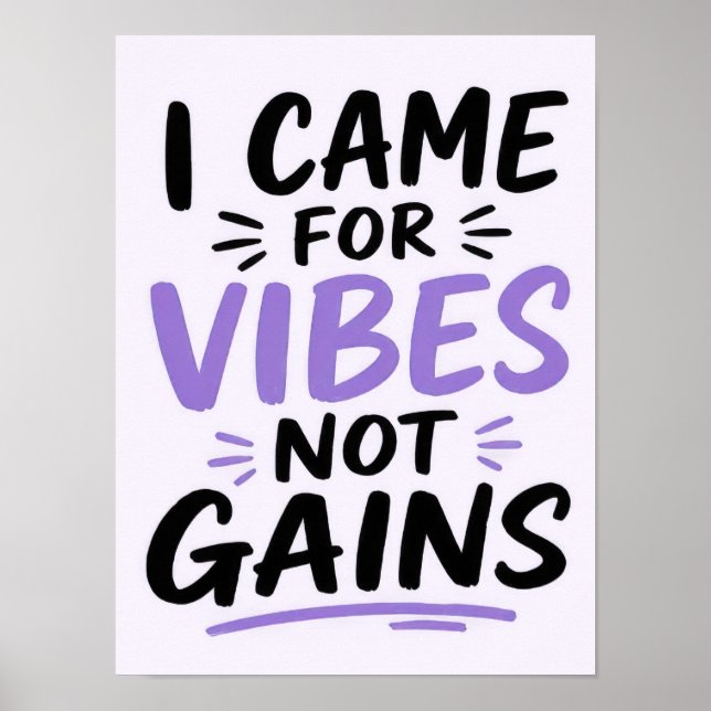 Gym-Stimmung Poster (Vorne)