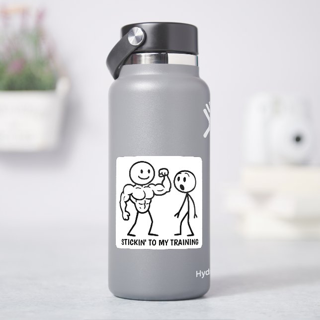 Gym-Strichmännchen Aufkleber (HydroFlask)
