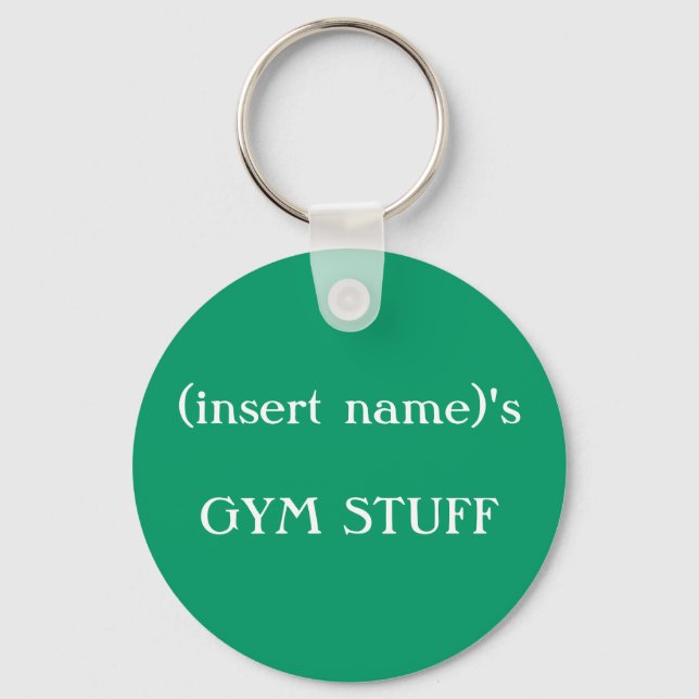 GYM STUFF-Kennzeichnung - Schlüsselanhänger (Vorderseite)