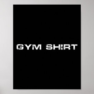 Gym T-Shirt Bodybuilding Weightlift Lover Workout  Poster