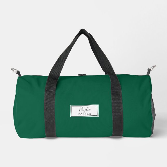 Gym Tance Bag | Monogram Initials Name Duffle Bag (Vorderseite)