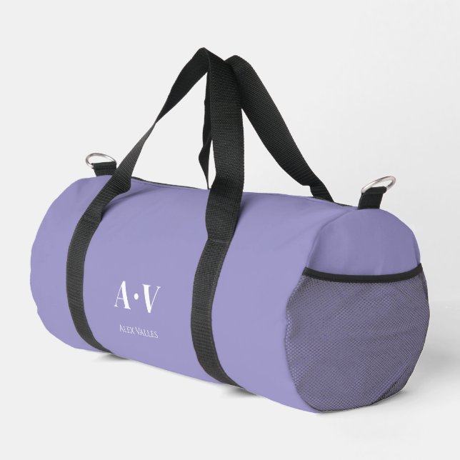Gym Tance Bag | Monogram Initials Name Duffle Bag (Rechte Ecke)