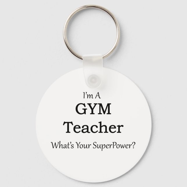 Gym Teacher Schlüsselanhänger (Vorderseite)