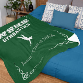 Gym Team Fleece Sm Blanket Weißer Text für Typ