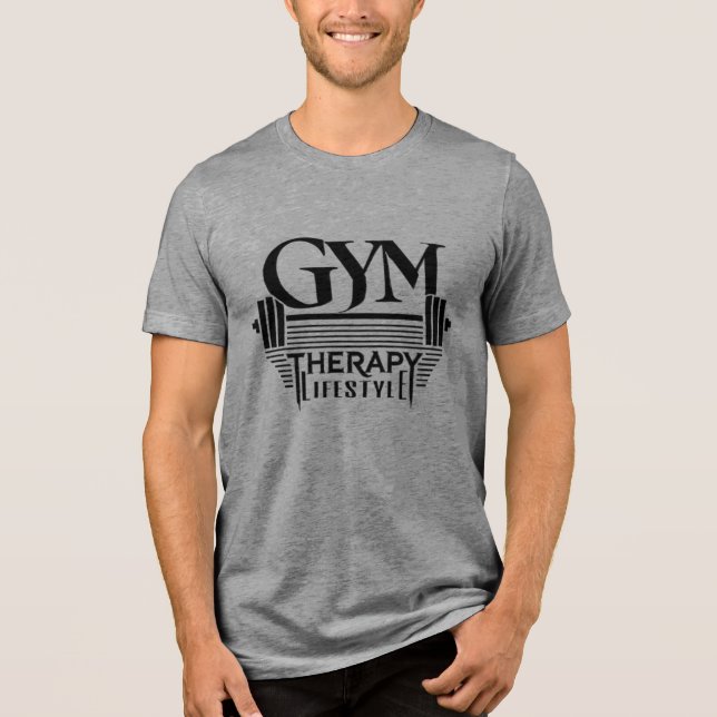 GYM Therapy Lifestyle Tri-Blend-Shirt Tri-Blend Shirt (Vorderseite)