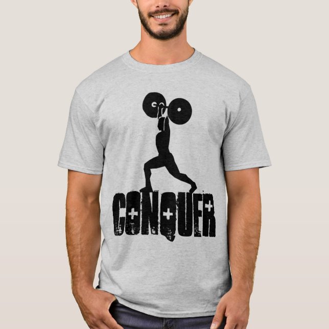 GYM- UND Gewichtsheben T-Shirt (Vorderseite)