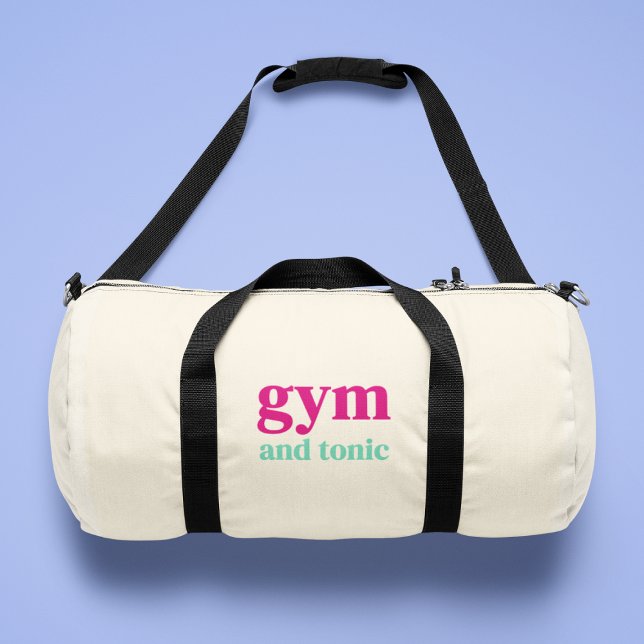 Gym und Tonic Quote Art Duffle Tasche (Von Creator hochgeladen)
