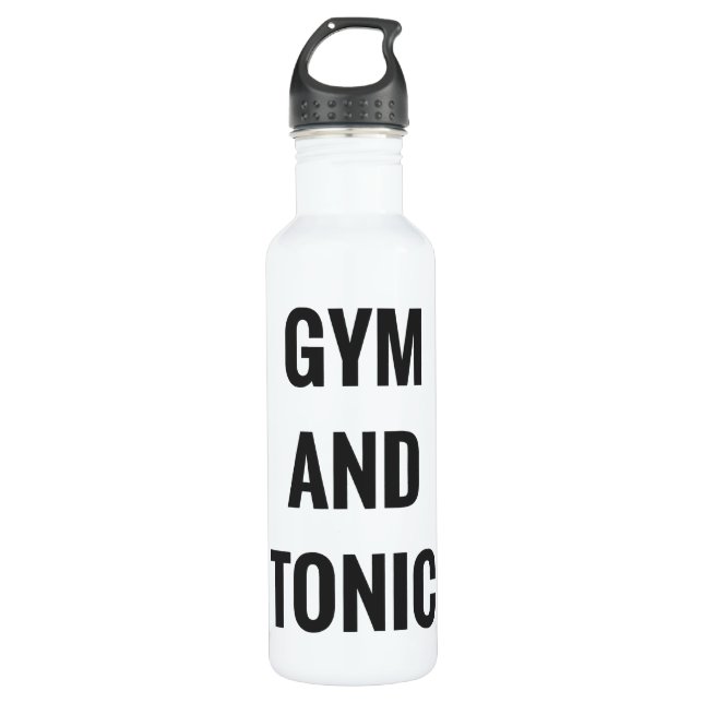 GYM UND TONIK - HYDRAT TRINKFLASCHE (Vorderseite)