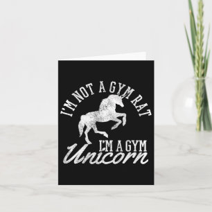 Gym Unicorn - Funny Fitness Sport Bodybuilding Karte