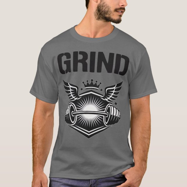 gym wear, bodybuilding, powerlifting, royal shield T-Shirt (Vorderseite)