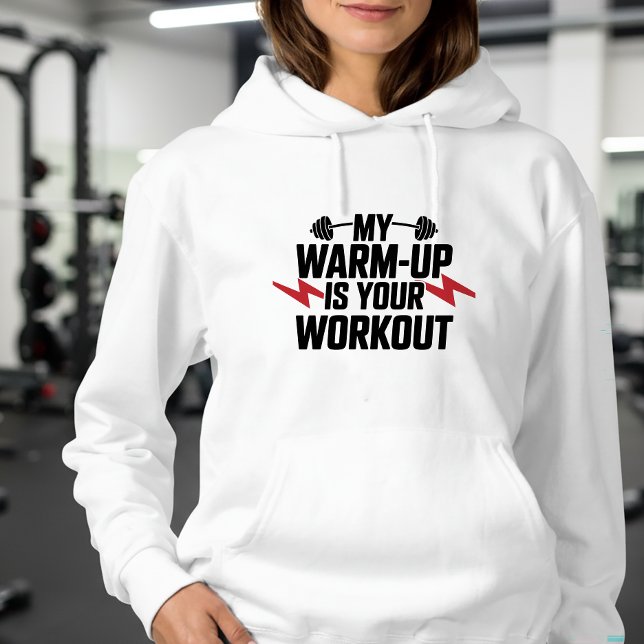 Gym Weightlifting Sarcastic Motivational Workout Hoodie (Von Creator hochgeladen)