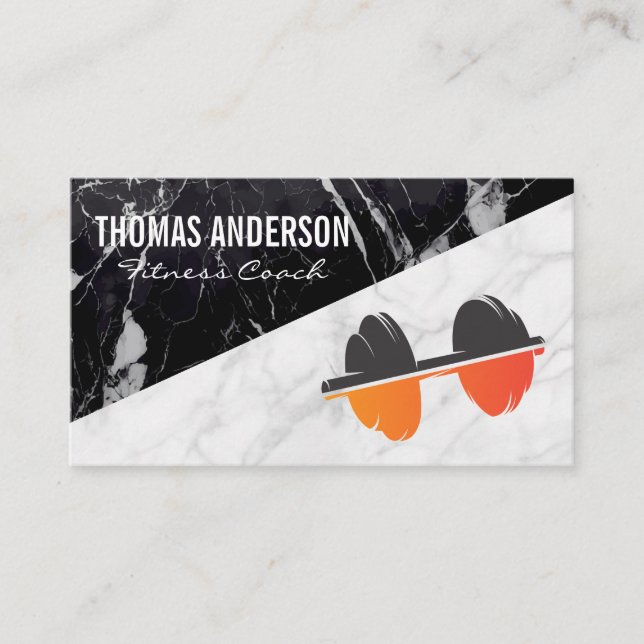 Gym Weights | Fitness Gesundheit Visitenkarte (Vorderseite)