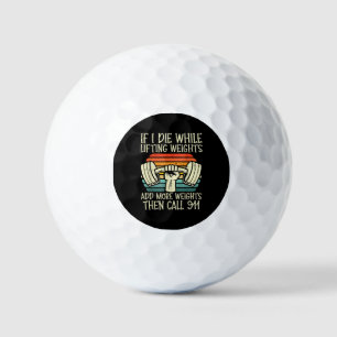 Gym, wenn ich Die Hebe Gewicht Funny Workout Fitne Golfball