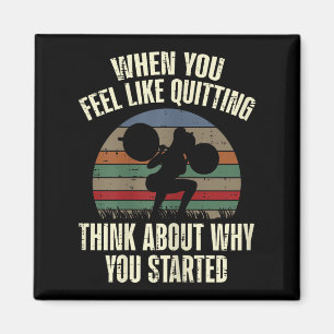 Gym, wenn Sie die Trainingsmotivation beenden möch Magnet