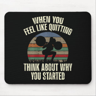 Gym, wenn Sie die Trainingsmotivation beenden möch Mousepad