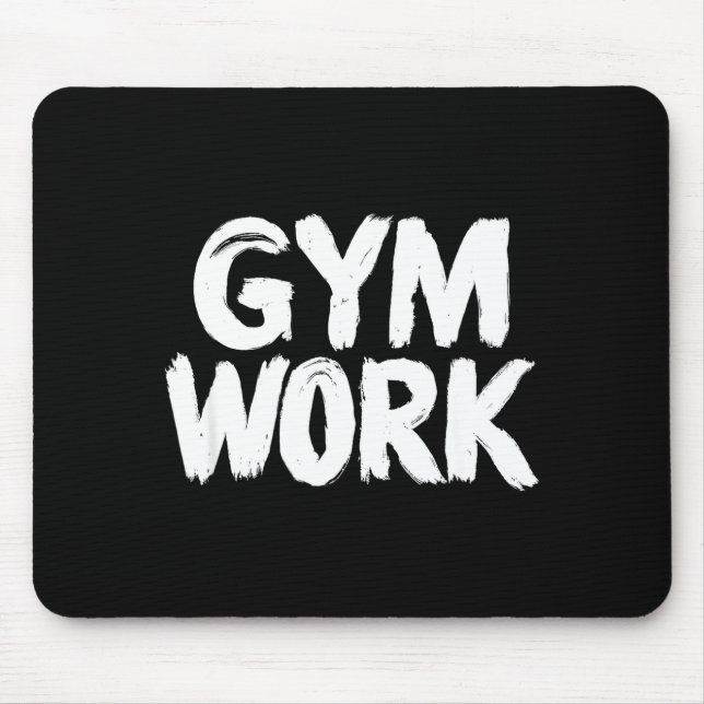 Gym Work Bodybuilding Fitness Workout  Mousepad (Vorne)
