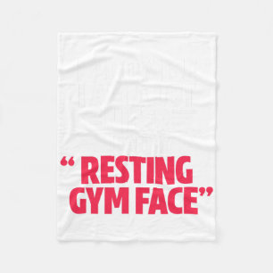 Gym Workout Bodybuilding Funny my Restrukturierung Fleecedecke