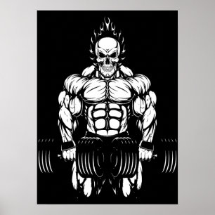 Gym Workout-Bodybuilding - Motivierend Aufhebung Poster