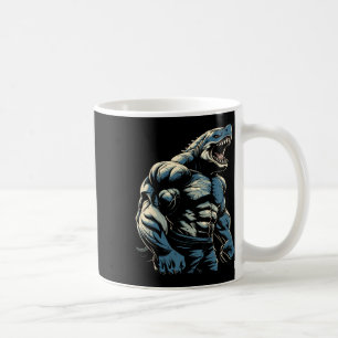 Gym Workout Bodybuilding Shark Kaffeetasse