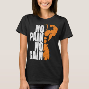 Gym Workout Bodybuilding T-Shirts Kein Schmerz kei