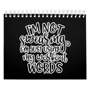 Gym Workout Design Ich schwöre nicht Kalender