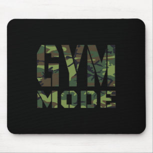 Gym Workout Fitness Bodybuilding Camouflage Weighl Mousepad