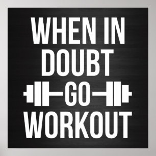 Gym Workout Motivierend Poster