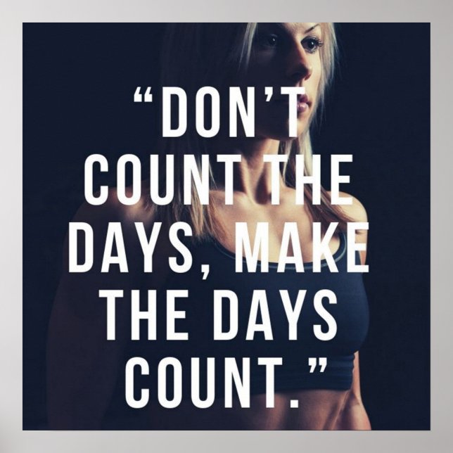 Gym Workout Motivierend Poster (Vorne)