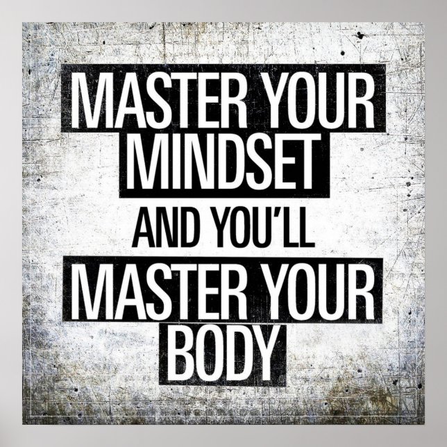 Gym Workout Motivierend Poster (Vorne)