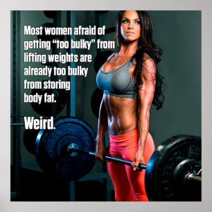 Gym Workout Motivierend Poster