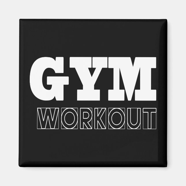 Gym Workout Pump Cover Fitness Magnet (Vorne)