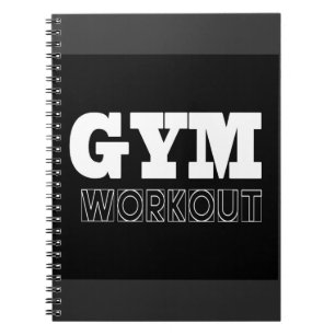 Gym Workout Pump Cover Fitness Notebook Notizblock