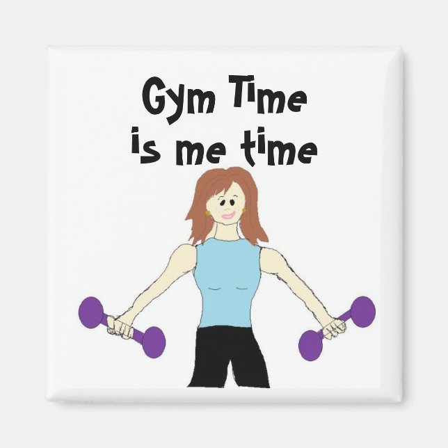 Gym-Zeit ist meine Zeit Magnet (Vorne)