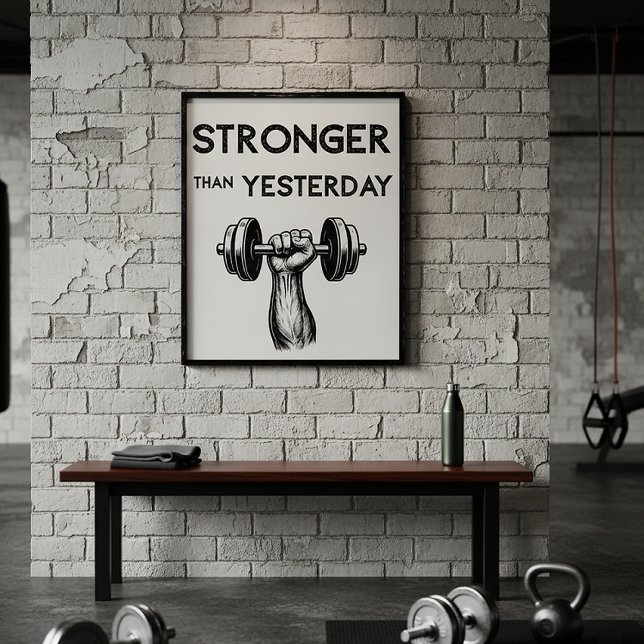 Gym-Zitat Minimalist Poster (Von Creator hochgeladen)