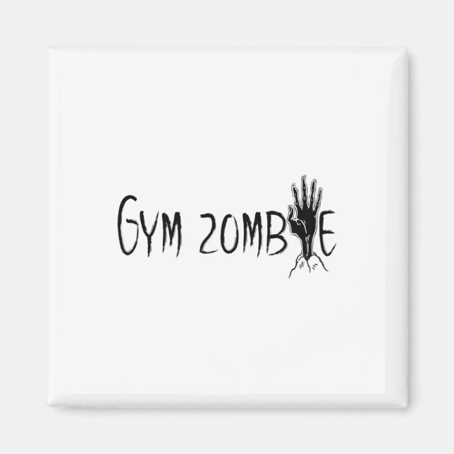 Gym Zombie Funny Halloween Workout Zitat Magnet (Vorne)