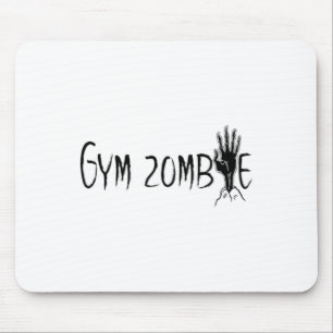 Gym Zombie Funny Halloween Workout Zitat Mousepad