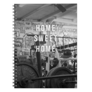 Gym - Zuhause Sweet Zuhause - Barbell - Workout Notizblock