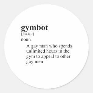 GYMBOT RUNDER AUFKLEBER
