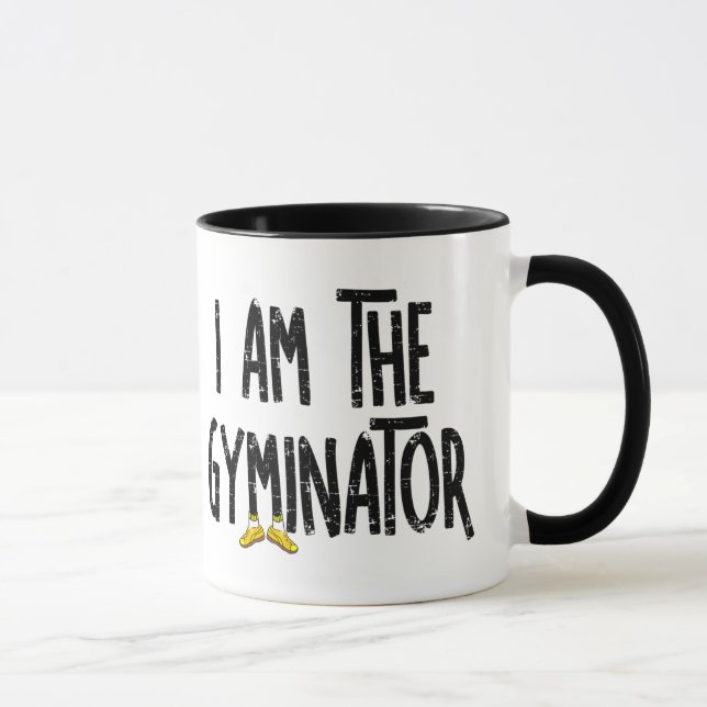 Gyminator Rough Text Tasse (Rechts)