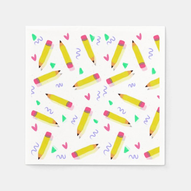 Gymnasiallehrer an der Vorschule Serviette (Vorderseite)