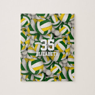 Gymnasialteam in grün puzzle