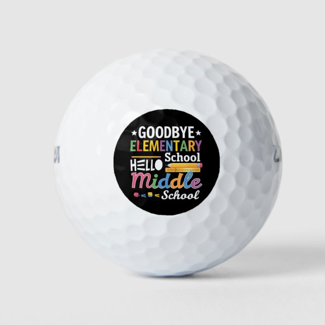 Gymnasium "Goodbye" Golfball (Vorderseite)