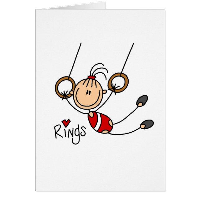 Gymnast auf Ringen (Vorne)