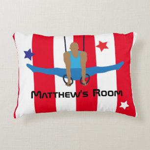 Gymnast auf Rings Personalisiert Dekokissen