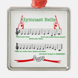 Gymnast-Bell-Verzierung Ornament Aus Metall