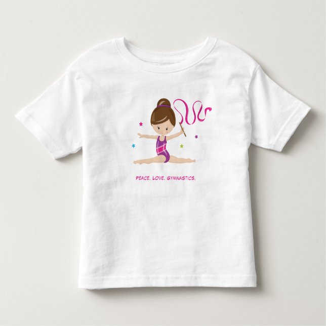 Gymnast - Brünett Kleinkind T-shirt (Vorderseite)