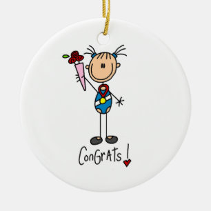 Gymnast Champion Keramikornament