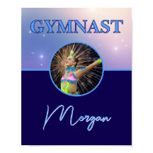 Gymnast Deep Royal Custom Foto und Name