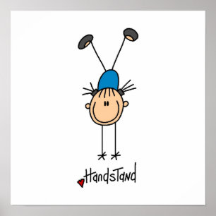 Gymnast Doing Handstände Poster